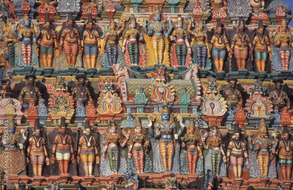 Obraz premium INDIA TAMIL NADU MADURAI MEENAKSHI TEMPLE