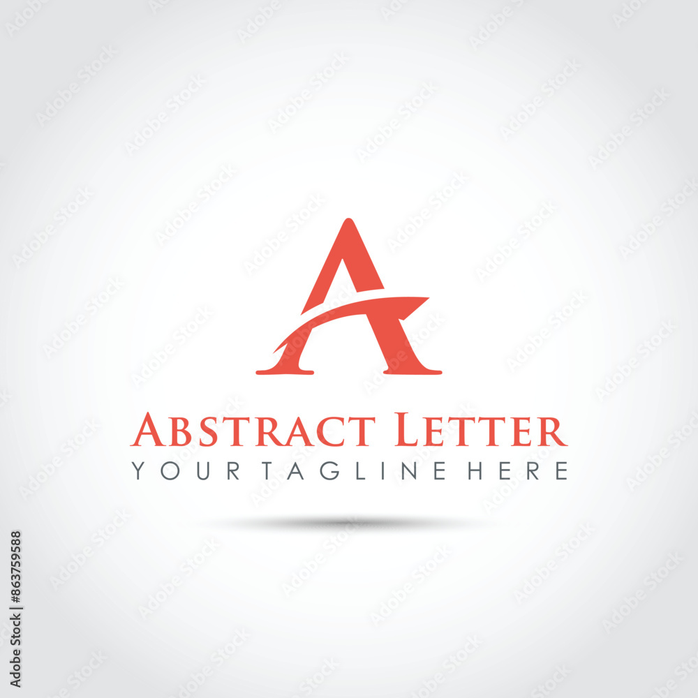 Abstract Letter A Logo Template. Vector Illustrator Abstract Letter A Logo Template. Vector Illustrator