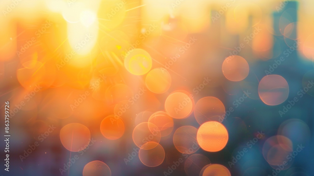 Obraz premium Total blurred background sunrise