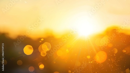 Total blurred background sunrise
