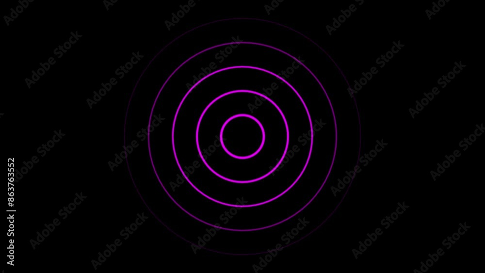 Digital Radio wave circle background. Radio frequency signal 4k animation video. Digital Radio wave circle background. Radio frequency signal 4k animation video.