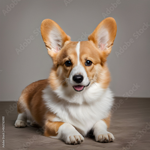 Lovely dogs energetic canine animal fluffy nature in isolated white background 