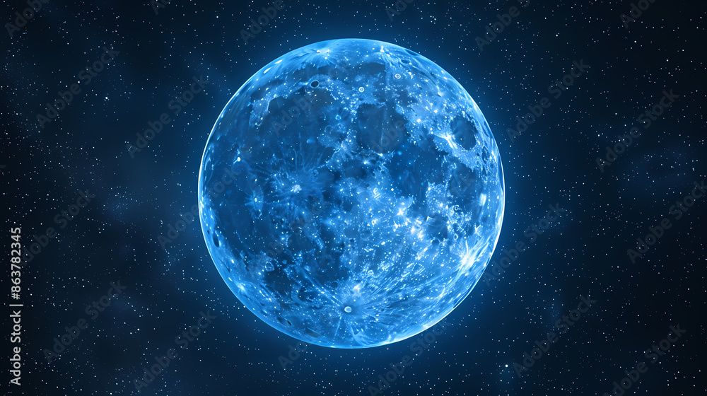 Moon and stars in the sky Moon and stars in the sky