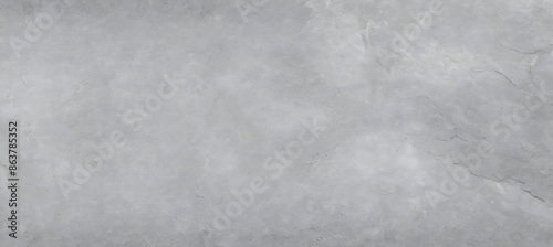 Panoramic grey paint limestone texture background in white light seam home wall paper. Generative AI. © hanifa