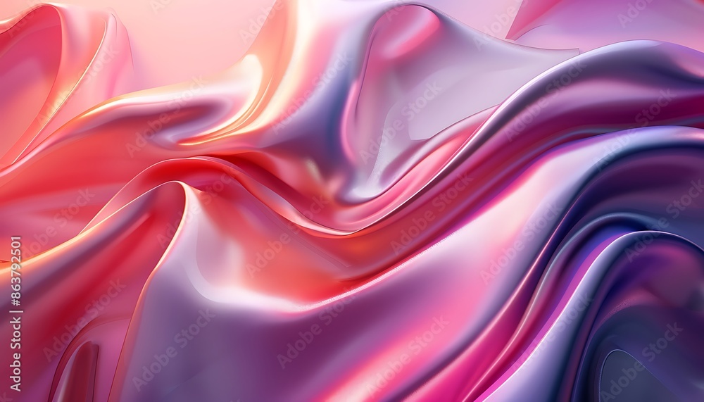 Obraz premium abstract background of colorful silk or satin texture with some smooth folds in it