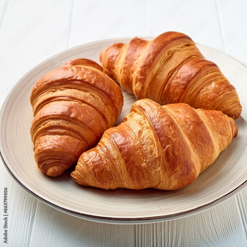 custom made wallpaper toronto digitalMorning breakfast Tasty crusty croissants 