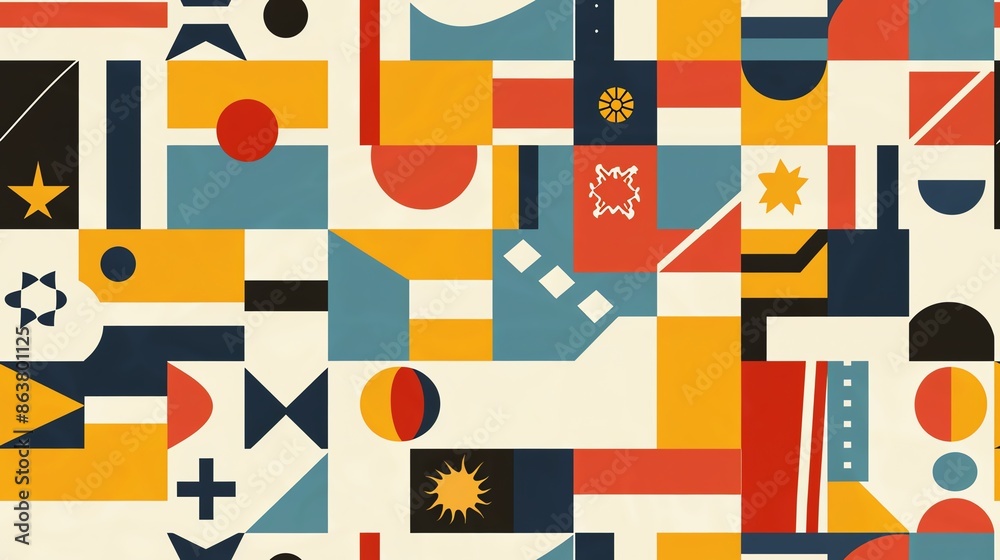 Artistic minimalist national flags in a seamless pattern, hand-drawn vector style, vibrant colors, high-resolution, perfect for fashion and graphic design Artistic minimalist national flags in a seamless pattern, hand-drawn vector style, vibrant colors, high-resolution, perfect for fashion and graphic design