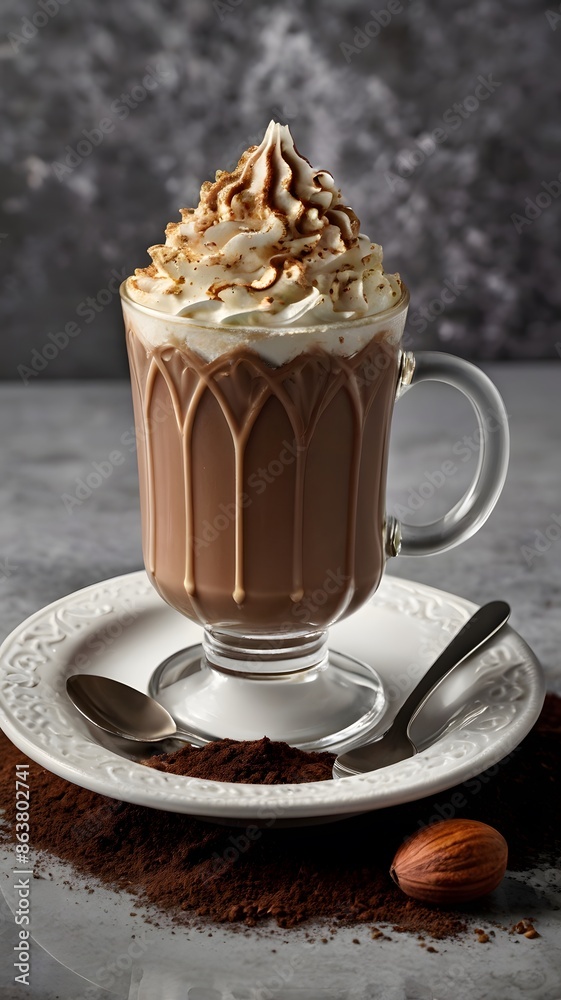 cup of coffee with chocolate, ai generated cup of coffee with chocolate, ai generated