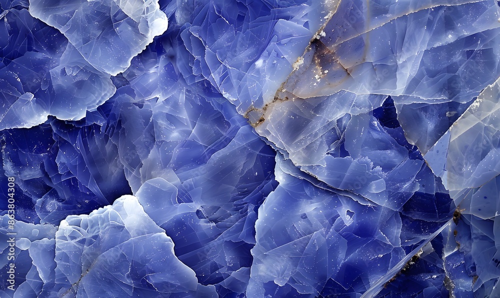 Obraz premium Sodalite Gemstone, Generative AI 