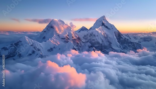 sunrise in the mountains