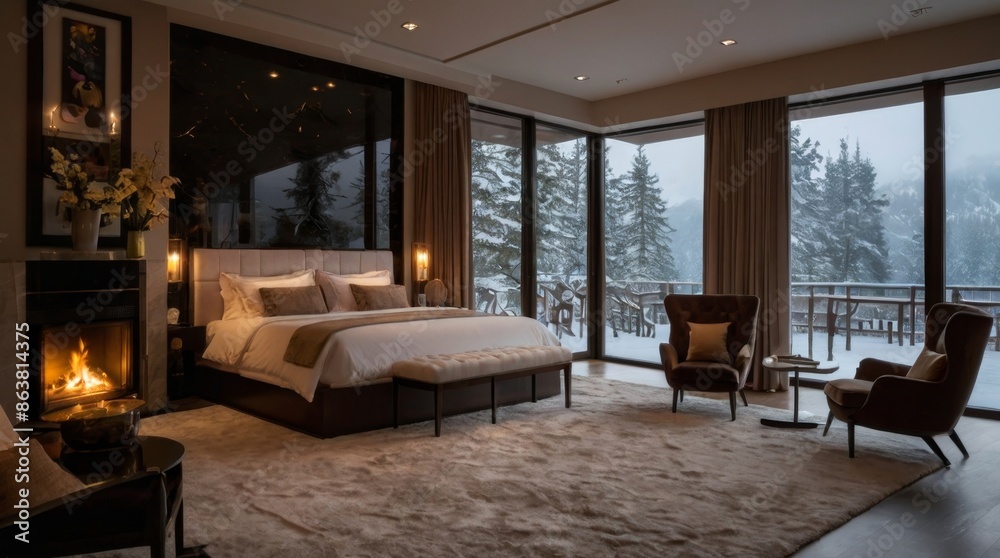 Cozy Mountain Retreat Bedroom Cozy Mountain Retreat Bedroom