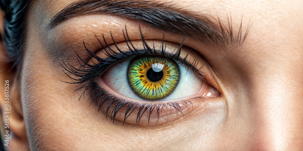 Fototapeta premium eye, contact lenses