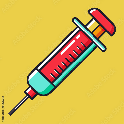 syringe clipart cartoon Illustration drawing