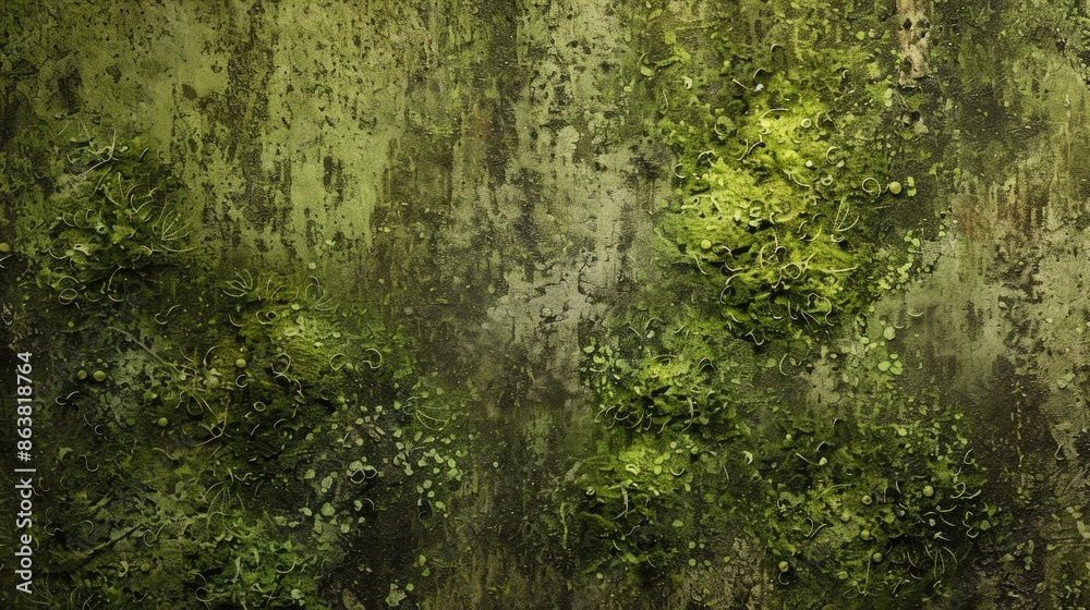 Fototapeta premium Mossy Background with Grunge Texture