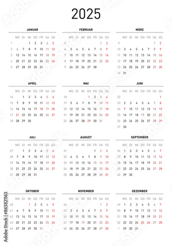 Kalender 2025
