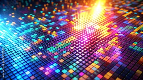 Wallpaper Mural Rainbow pixel backgrounds Torontodigital.ca