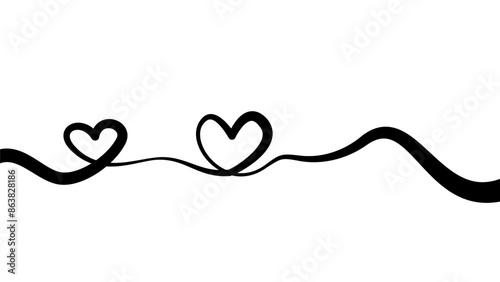 love heart lineart background. heart doodle line art drawing. love doodle. lineart drawing heart background. line art love sign. simple heart line art drawing. Hearts Continuous One Line Drawing.