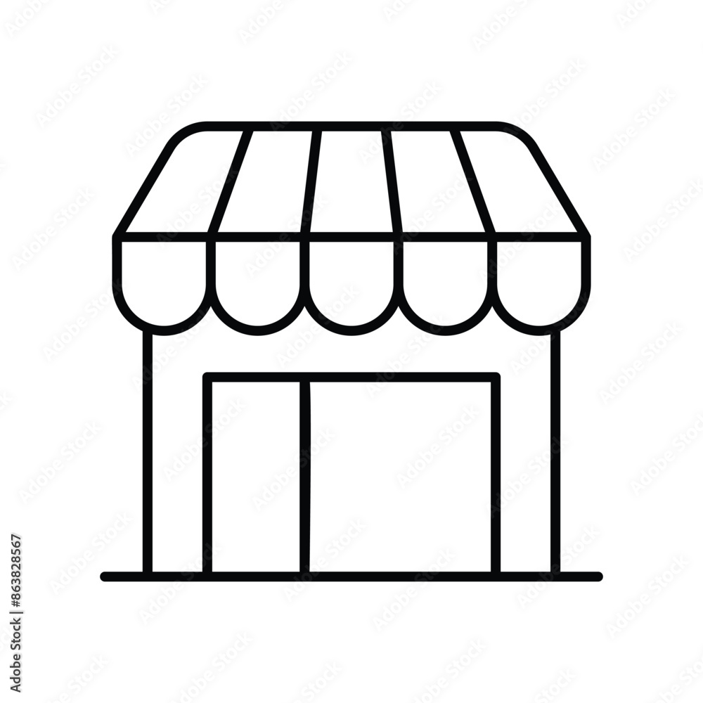 grocery store icon with white background vector stock illustration grocery store icon with white background vector stock illustration