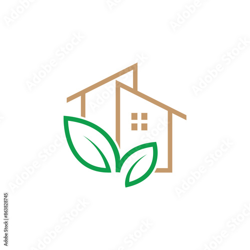 Nature house real estate logo