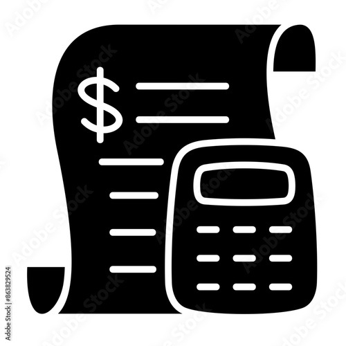 Calculating Tax Liability Icon