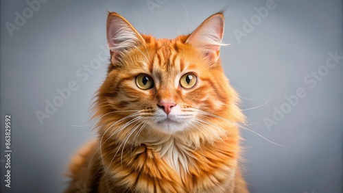 Adorable red and orange tabby cat with beautiful fur and whiskers, cat, animal, pet, cute, domestic, fur, eyes, mammal, white