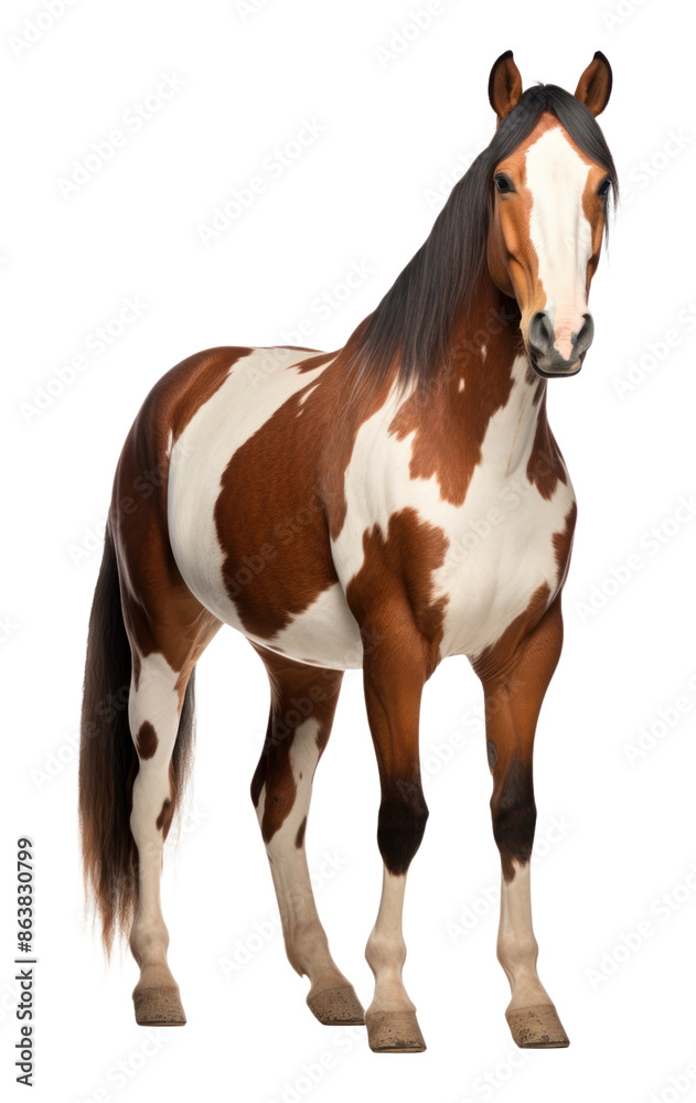 Obraz premium PNG American paint horse stallion mammal animal.