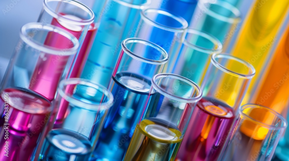 Close-up of a science experiment with test tubes High quality images Close-up of a science experiment with test tubes High quality images
