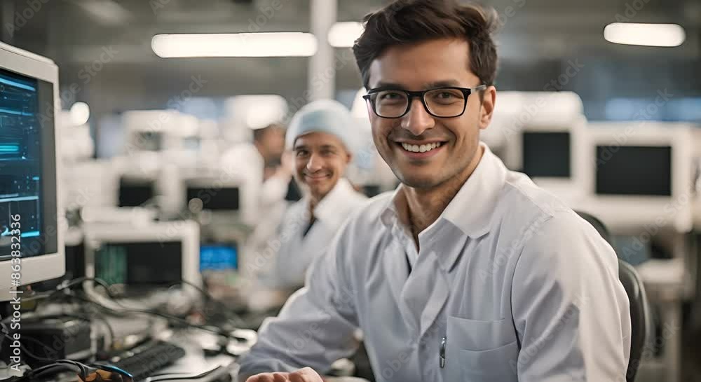 An Electrician Do a Photoshoot in Their Lab An Electrician Do a Photoshoot in Their Lab