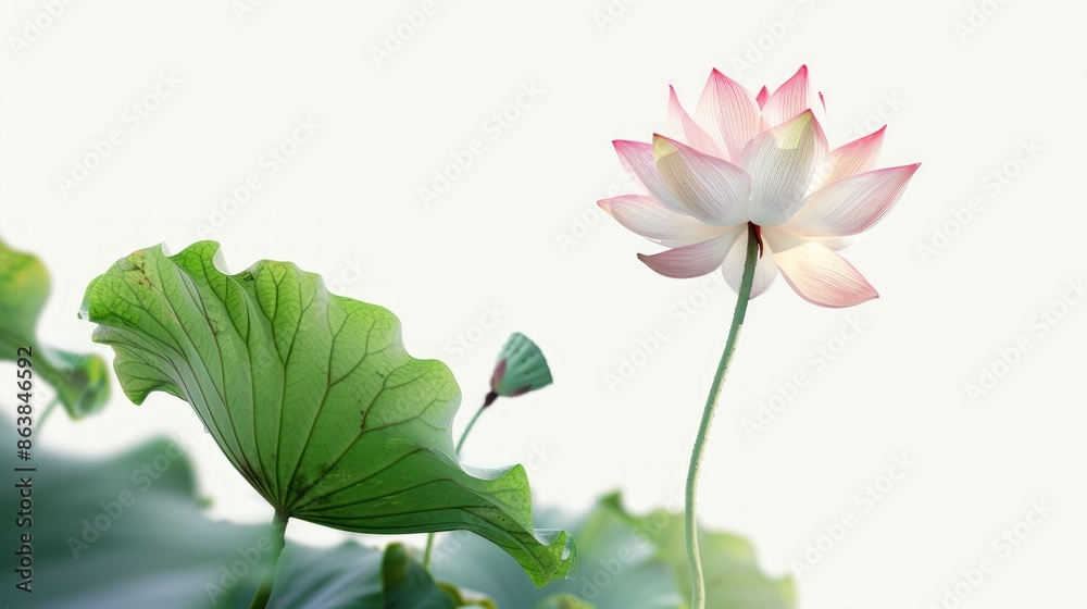 Lotus flower isolated on white background Lotus flower isolated on white background