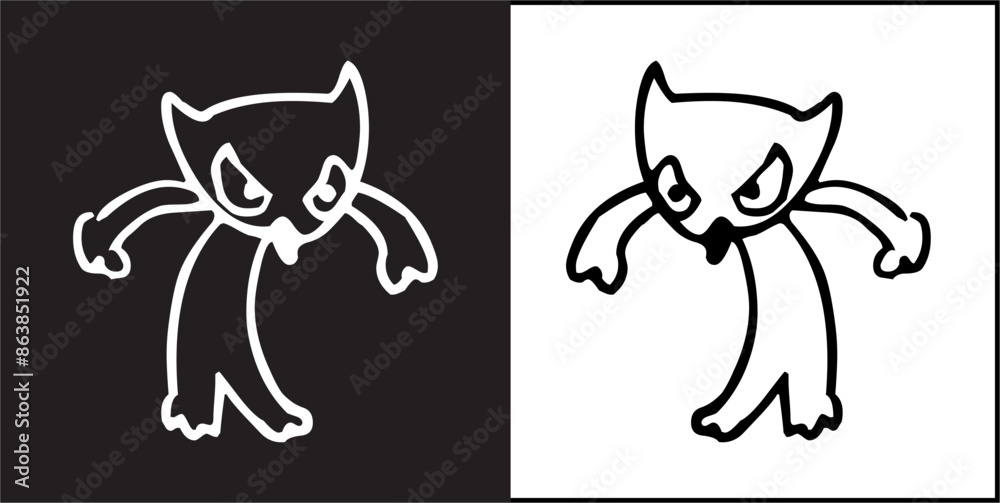 IIlustration Vector graphics of animal icon IIlustration Vector graphics of animal icon