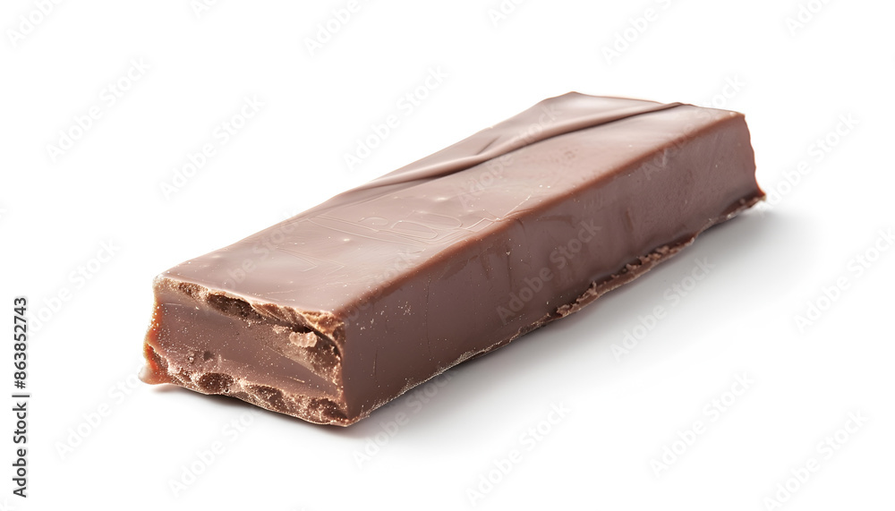 Piece of tasty chocolate bar isolated on white Piece of tasty chocolate bar isolated on white
