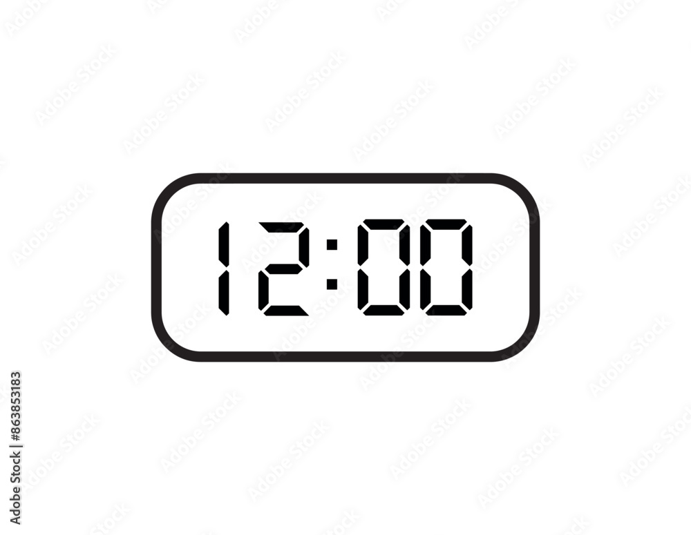 digital clock icon