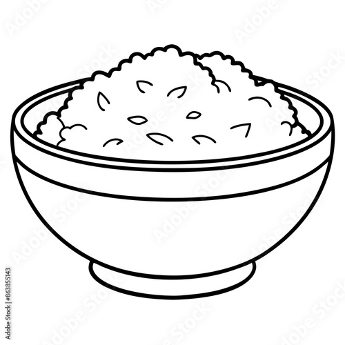 illustration of bowl of rice