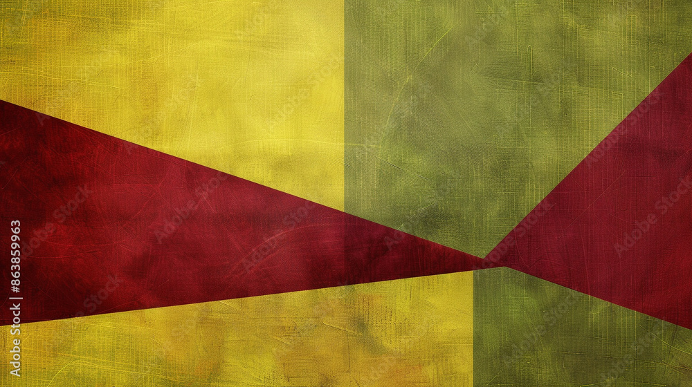 Maroon and Lime green Constructivism art background Maroon and Lime green Constructivism art background