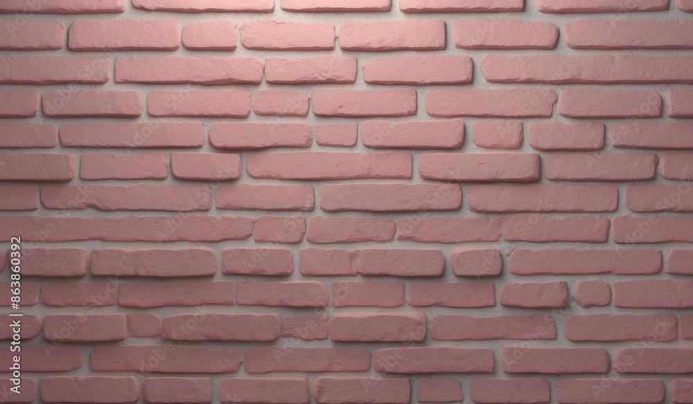 Obraz premium Detailed pink brick wall texture providing a vibrant pattern.