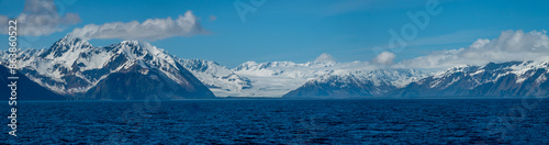 Foto Panoramic view of Bear Glacier from the entrance to Resurrection Bay, Seward, Al