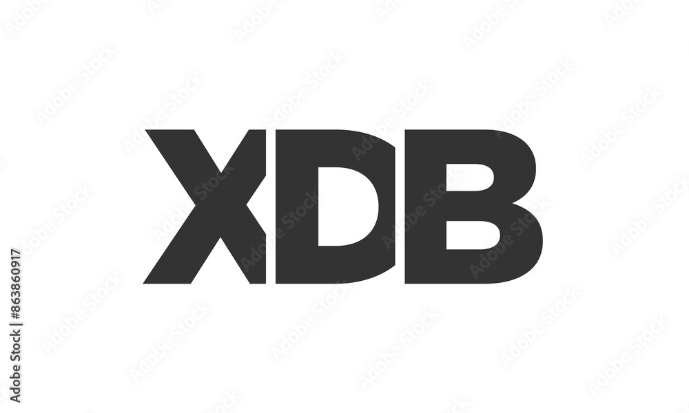 XDB logo design template with strong and modern bold text. Initial based vector logotype featuring simple and minimal typography. Trendy company identity. XDB logo design template with strong and modern bold text. Initial based vector logotype featuring simple and minimal typography. Trendy company identity.