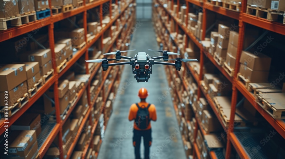 Autonomous Drone Conducting Inventory in a Modern Warehouse Aisle Autonomous Drone Conducting Inventory in a Modern Warehouse Aisle