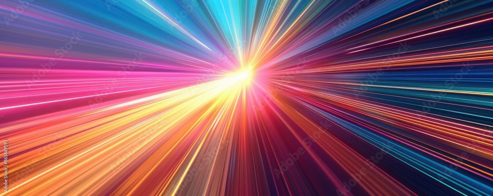 Light travel speed flat design, top view, motion blur theme, animation, colored pastel Light travel speed flat design, top view, motion blur theme, animation, colored pastel