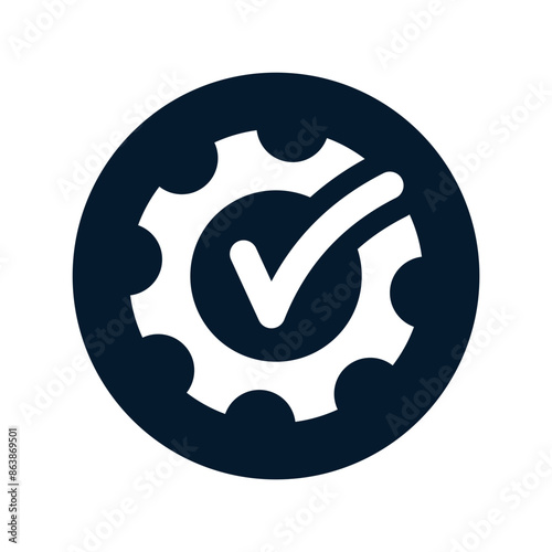 Optimization concept, workflow. Vector icon isolated on white background.