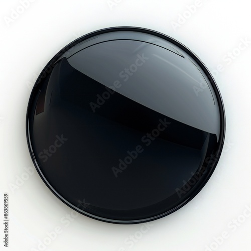 Free Download Dark glass banner isolated on white background Generative Ai  - GFXLoad