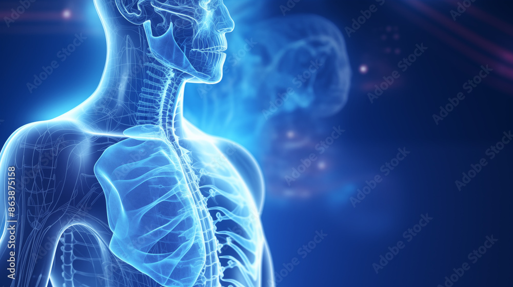 Abstract Medical Technology background, digital x ray of a human body Abstract Medical Technology background, digital x ray of a human body