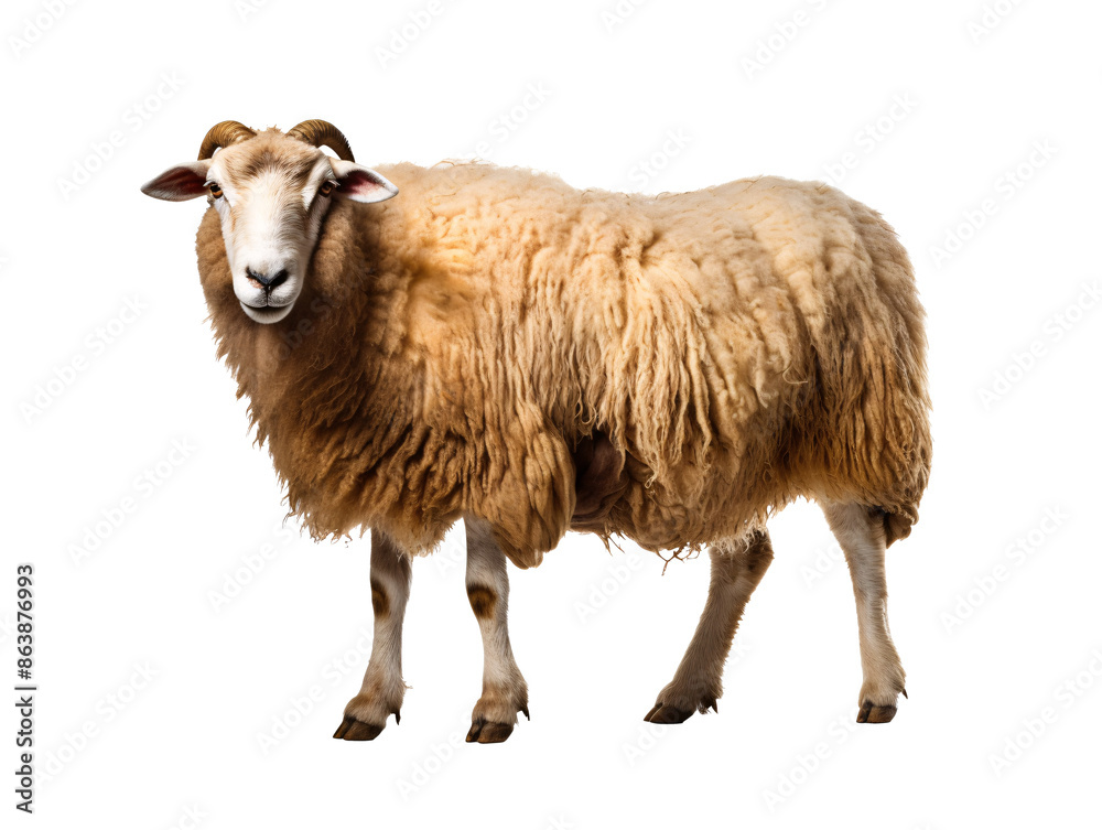 a sheep with horns standing a sheep with horns standing