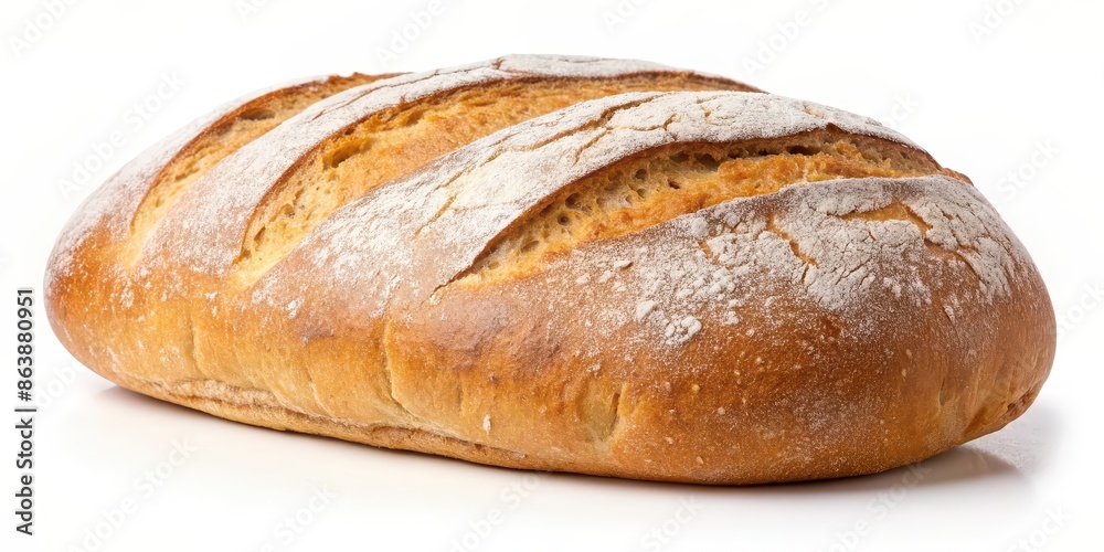 Loaf of bread isolated on background, bakery, fresh, food, sliced, close-up, white, organic, whole grain, isolated, nutrition Loaf of bread isolated on background, bakery, fresh, food, sliced, close-up, white, organic, whole grain, isolated, nutrition