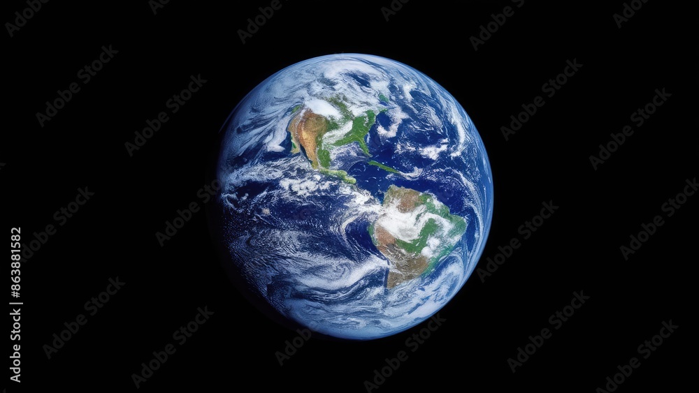 Fototapeta premium Majestic earth Against Starry Sky