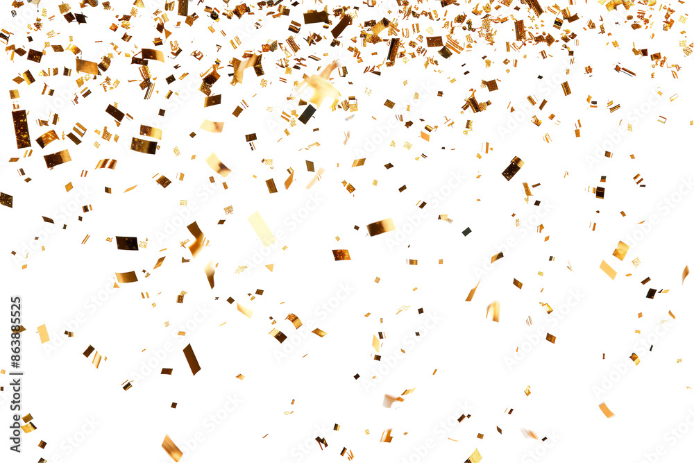 © pixeness - Golden confetti transparent background and Falling shiny gold ribbon confetti illustration © pixeness - Golden confetti transparent background and Falling shiny gold ribbon confetti illustration
