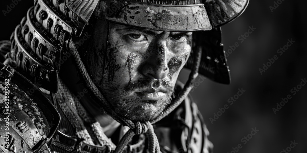 Fototapeta premium A person wearing a helmet, suitable for various uses such as safety gear or fashion statement