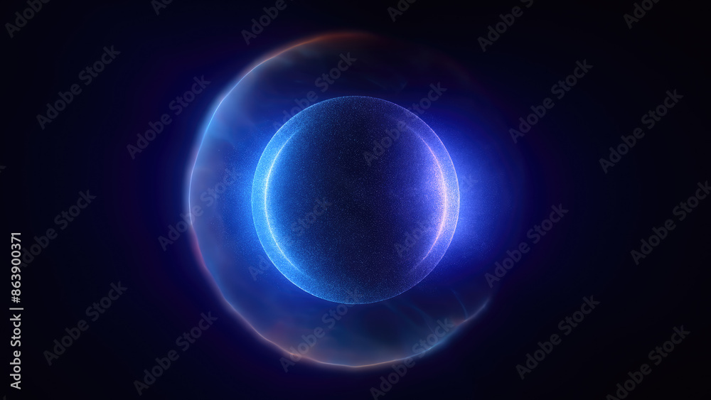 Abstract purple bright glowing background with a sphere core atom energy burning ball circle made of waves of energy rays and plasma with light Abstract purple bright glowing background with a sphere core atom energy burning ball circle made of waves of energy rays and plasma with light