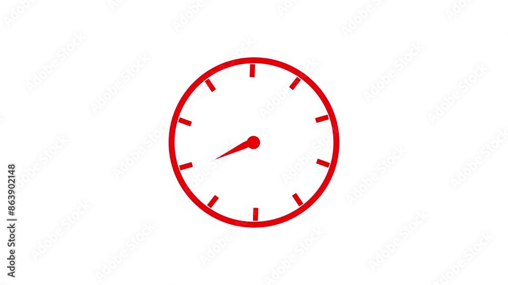 Clock icon. Back black background 4k animation. Clock icon. Back black background 4k animation.