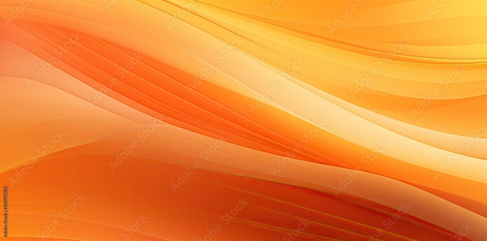 Abstract Orange and Yellow Curved Lines Illustration Abstract Orange and Yellow Curved Lines Illustration